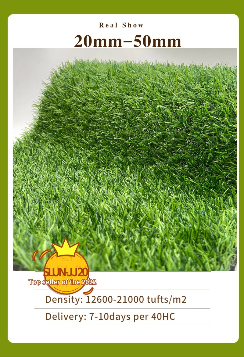 Hebei Fake Rug Synthetic Grass Cheap Price Bulk Supplying Garden Artificial Grass for Landscape and Sports