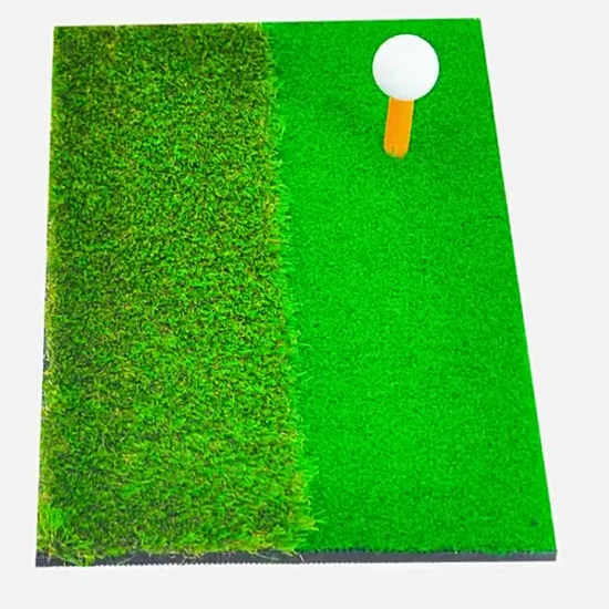 Kunstrasen-Golfschwungmatte mit Tees, 30 x 30 cm